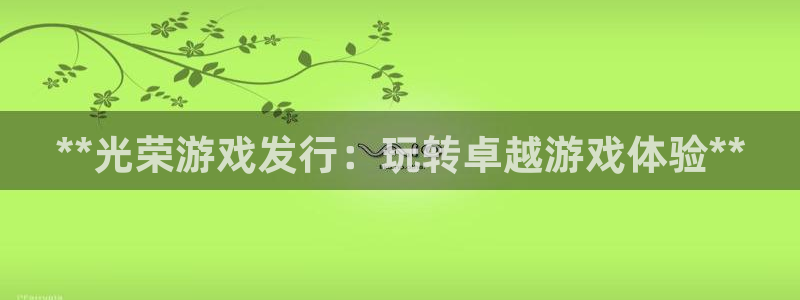 蓝狮环境：**光荣游戏发行：玩转卓越游戏体验**