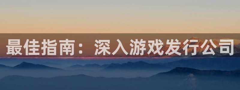 lvnces蓝狮衣服：最佳指南：深入游戏发行公司